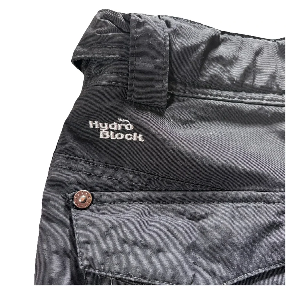 Obermeyer Ski Pants‎ Boys Black Husky 8 Insulated Adjustable Snow HydroBlock